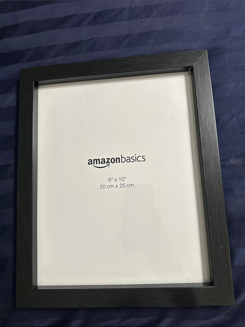 AmazonBasics Black Photo Frame with Subtle Wood Grain Finish